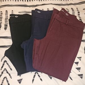 ❌SOLD ON ANOTHER PLATFORM ❌Old Navy High-Rise Pixie Flare Pants Lot (3) – Sz 16